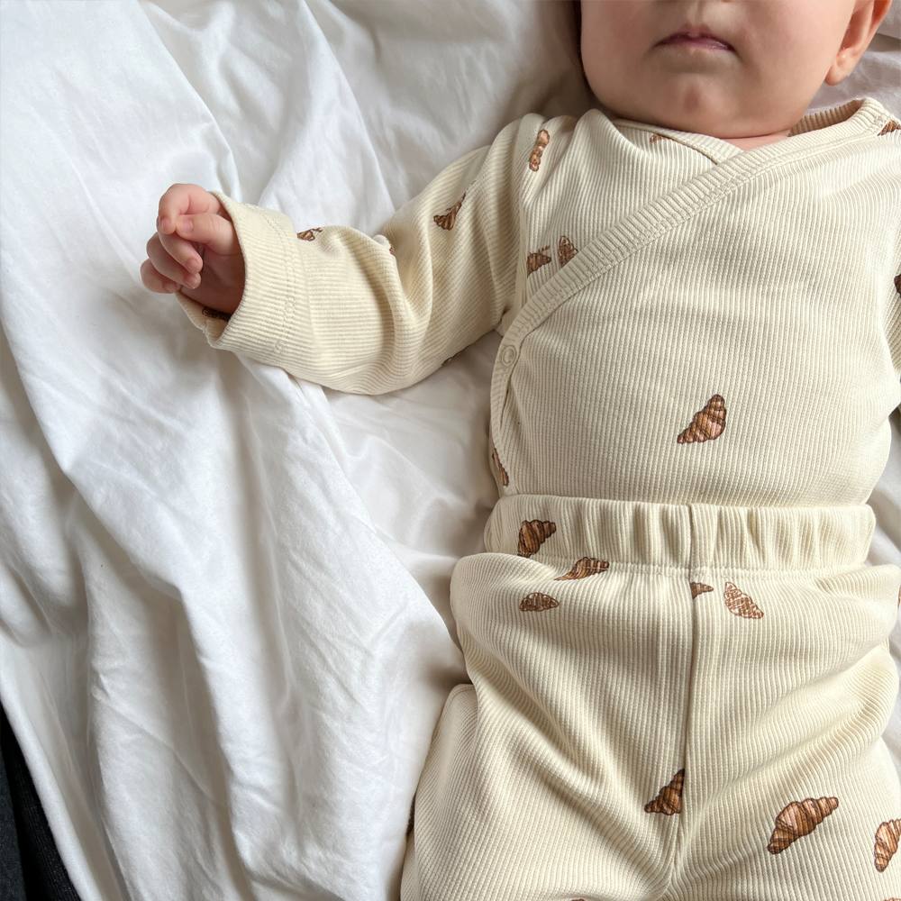 TOULON NB crossover bodystocking LS - Croissant mini