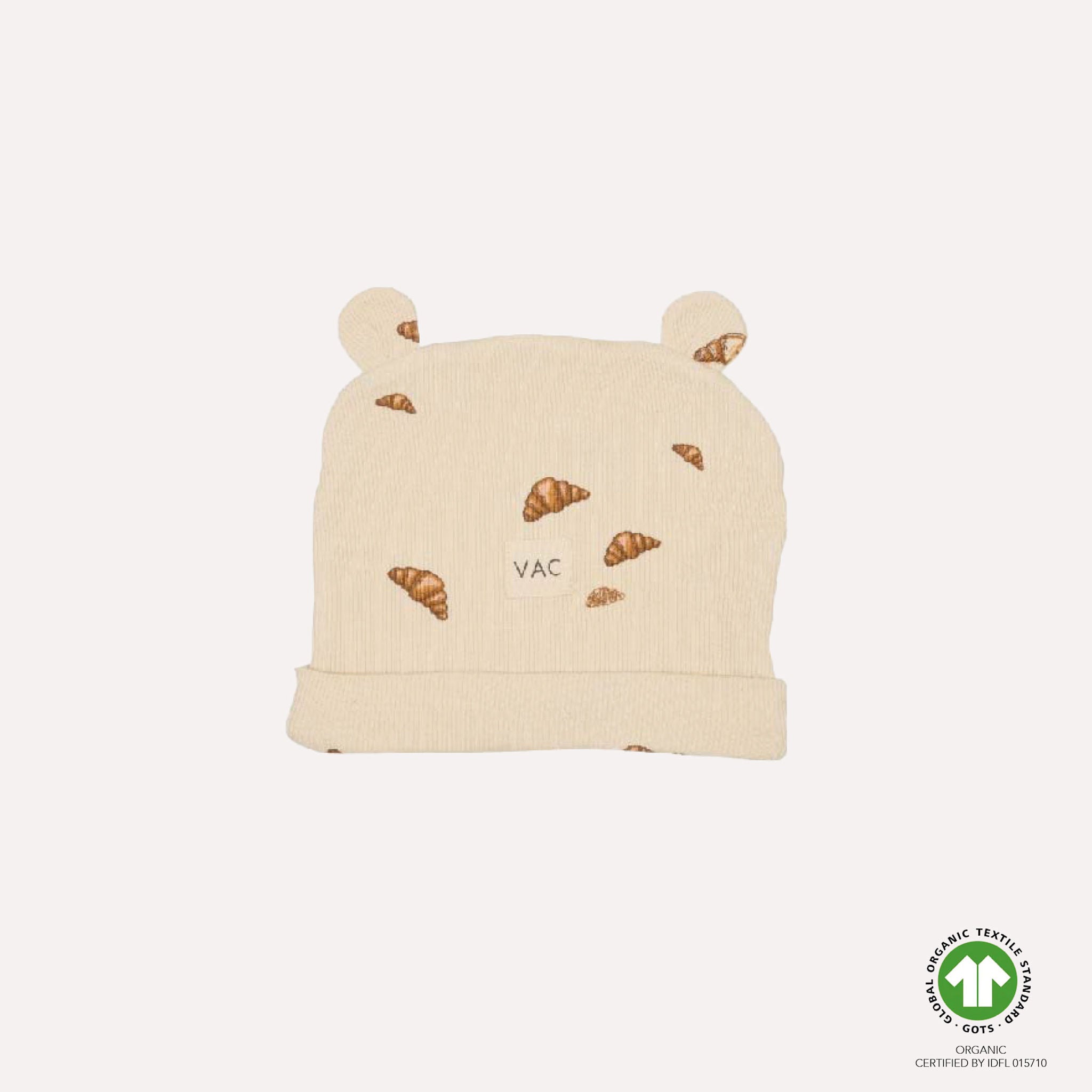 BENJI beanie w. ears - Croissant mini