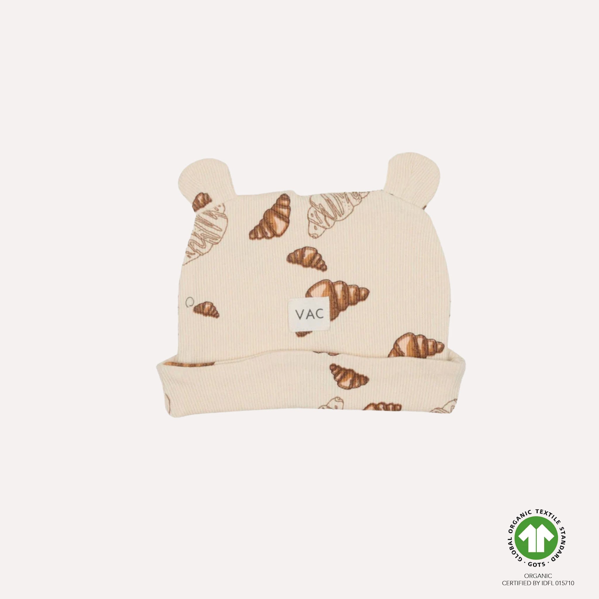 BENJI beanie w. ears - Croissant big