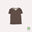 CARLET tee SS - Dark brown melange